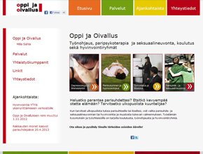 Oppi ja oivallus tarjoaa ty&ouml;nohjausta, parisuhde- ja seksuaalineuvontaa, koulutusta sek&auml; hyvinvointiryhm&auml;toimintaa.